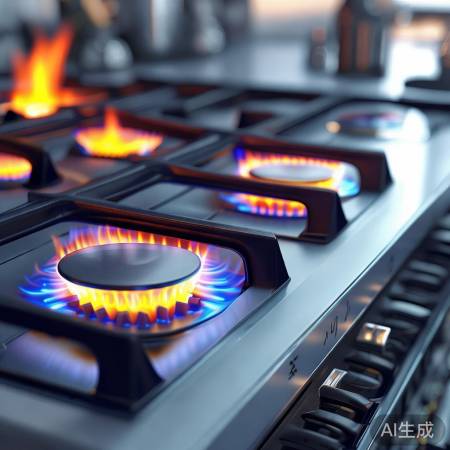 华帝燃气灶，设计感强，燃烧技术