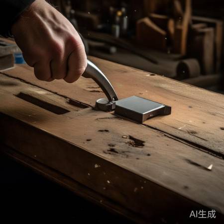 轻撬旧面板，护指纹锁零件。