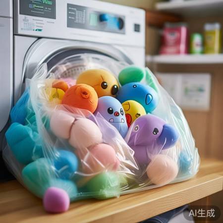 玩具洗衣袋洗，选婴儿羊毛洗。