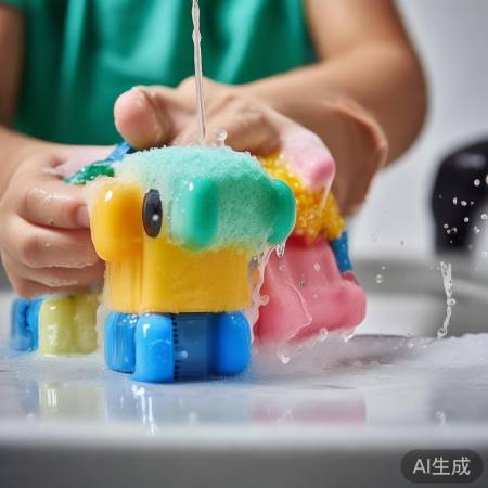 玩具清洗，留意材质防损伤。