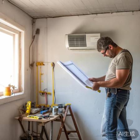 空调安装前，先查电路走向。