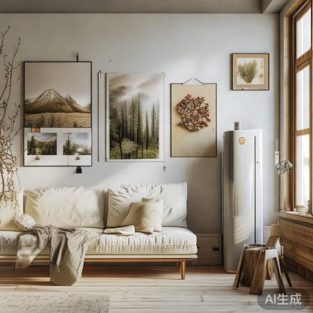 壁挂炉装饰风格多样，北欧简约，