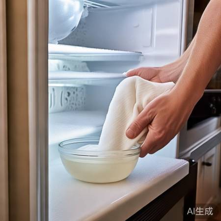 洗衣粉温水除顽固霜层