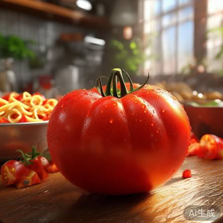 鲜红西红柿，面条之魂。