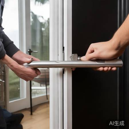 “防盗门锁安装要点：位置适中，