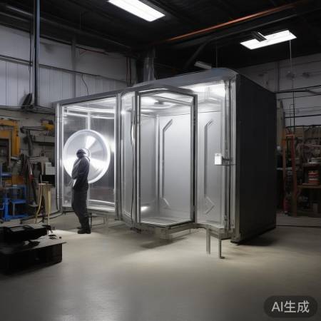 烤漆房完工，测试启动，安全使用