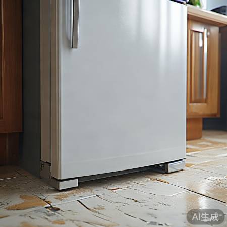 地面不平致冰箱倾斜