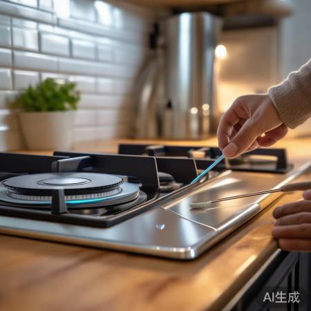 “厨房神器：单灶燃气灶感应针”