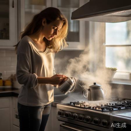 热水慎用，勿离现场