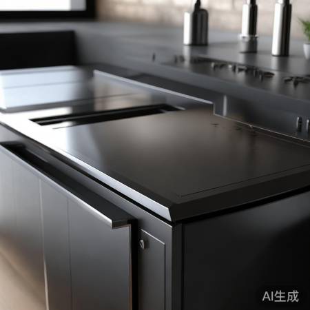 磨砂质感，防污易洁，现代厨房佳