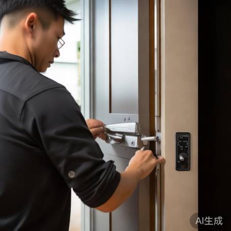 “步阳防盗门锁,按说明安装,牢