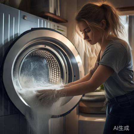 “月清洗衣机桶，除污除味妙。”