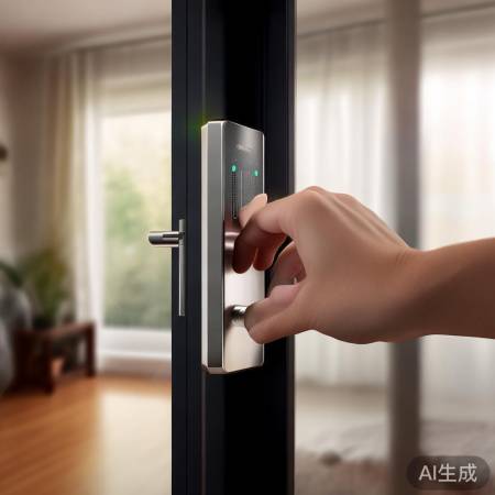 指纹锁设密码，双保险锁家门。