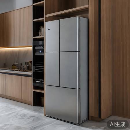 容声501冰箱，简约嵌入橱柜，