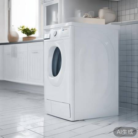 白色洗衣机,百搭高品质之选。