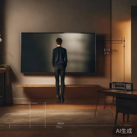 电视宜平视，录音机耳平听。