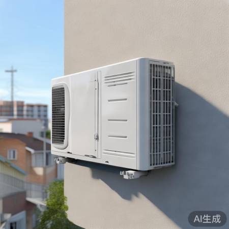 空调外机宜高放置，避阳散热佳。