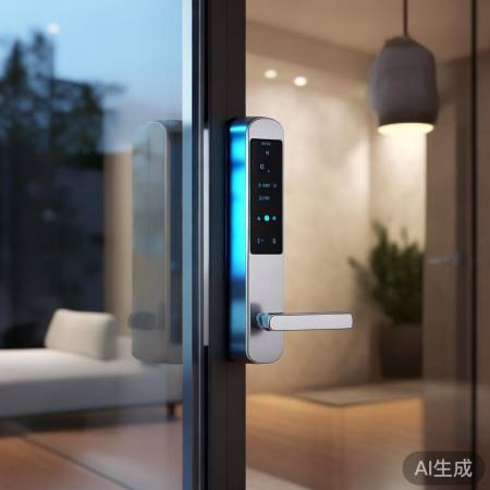 “断桥铝指纹锁，双开家居新选择