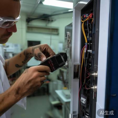 指纹锁电路连接,电池安装要牢固