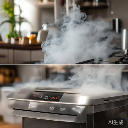 油烟机冒烟三原因：油网堵塞、内