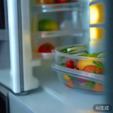 塑料碗冷藏食物有风险，建议少用