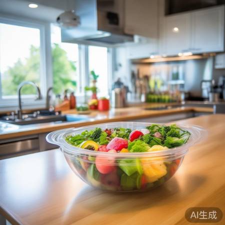 塑料碗勿久置冰箱，食物冷却即取