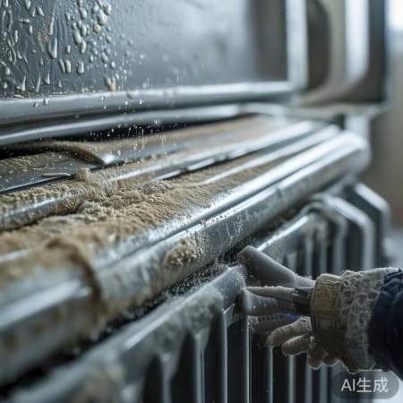 清洁壁挂炉散热器